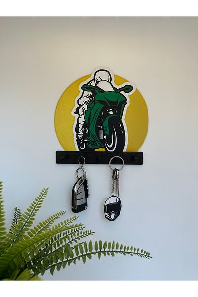 Butik Τρισδιάστατη διακοσμητική κρεμάστρα κλειδιού Biker V6