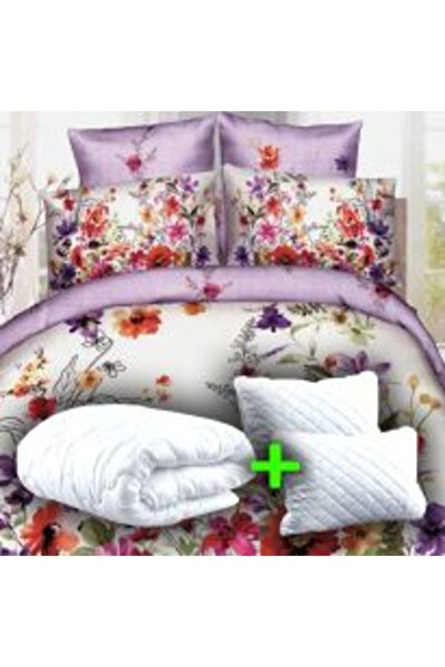 HomePuls Lenjerie cu elastic la cearsaf pat Damasc Policoton dungă 1 cm, pentru saltea 140 x 200 cm, cearsaf