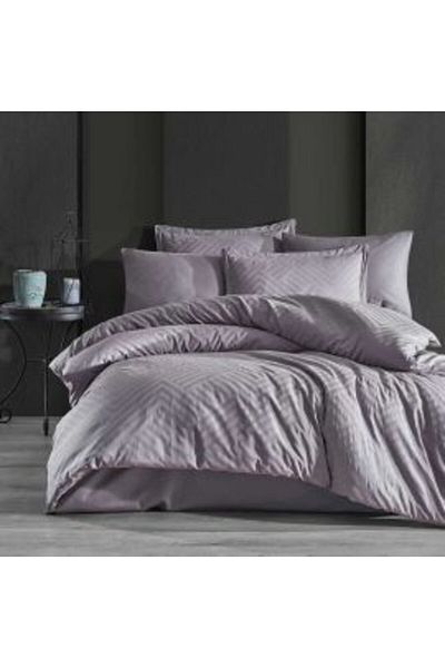 Clasy Set de lenjerie de pat dublu Jacquard 100% bumbac 6 piese, cearșaf 240 x 260 cm, pilota 200 x 220 cm, 2 slipuri