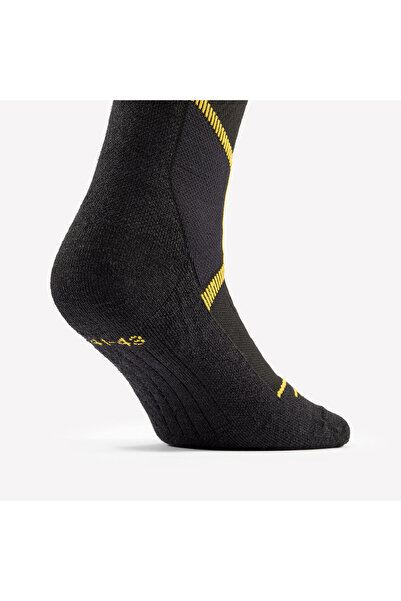 Decathlon Чорапи за ски за възрастни Wedze - мерино вълна - черни/бордо - 500