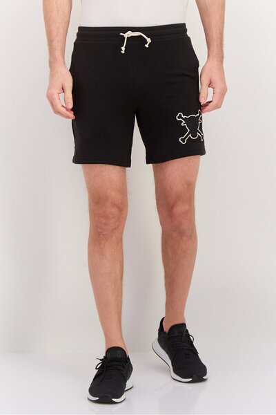 Puma شورت رياضي رجالي مناسب للأنشطة الخارجية من قطعة واحدة، أسود