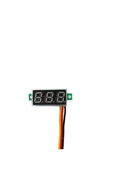 OEM Voltmetru digital cu 3 fire, Albastru, 0.28"