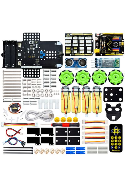 OEM Kit masina robot 4WD Mecanum pentru proiecte de programare STEM, KS0551