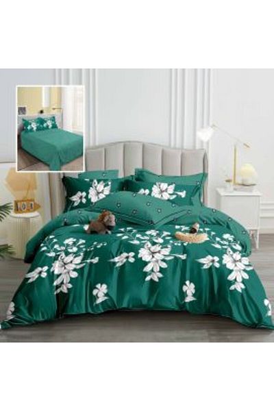 Ralex Economic Set Double Bed Linen Finet 6 Pieces + 2 Quilted Pillows 50 x 70 cm + Duvet 200 x 215 cm Spr