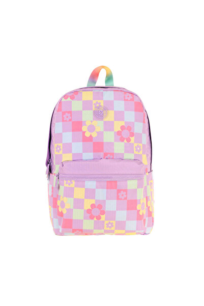 KAUKKO Σακίδιο πλάτης Nature Soft Lilac Flowers K1786