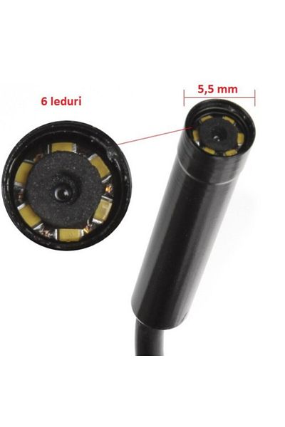 iUni EE10 Autoinspekční endoskopická kamera, délka 10 m, USB, vodotěsná