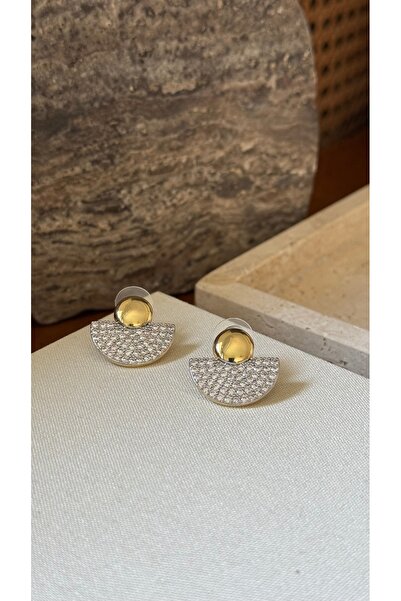 Muse Sister Çift Renk Taş Detaylı Maria Jose Küpe