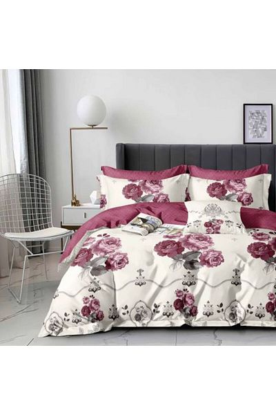 Ralex Economic Bedding Package for Double Bed Finet 6 pieces + 2 Quilted Pillows + Spring-Autumn Quilt