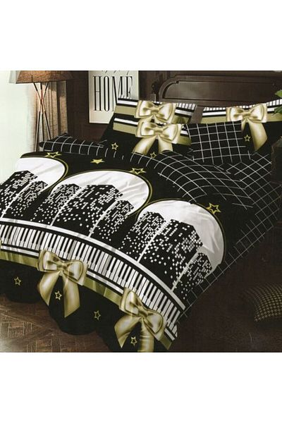 Ralex Economic Bedding Package Double Bed Finet 6 Pieces + 2 Quilted Pillows 50 x 70 cm + Quilt 200 x 215