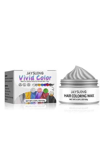 jaysuing Hair Coloring Wax, Hair Color Cream, Natural Washable Temporary Hair Dye Color Wax, 120g