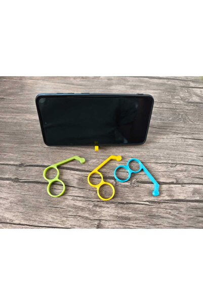 MK Ambalaj Cep Telefonu Tutucu Standı. 3 Adet. Karma Renk