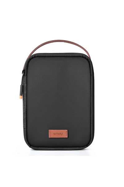 WIWU Minimalist Multifunctional Waterproof Portable Polyester Fabric Travel Bag Black