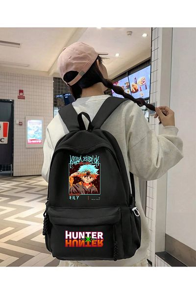 Touz Moda Унисекс ученическа раница с щампа от аниме Hunter X Hunter
