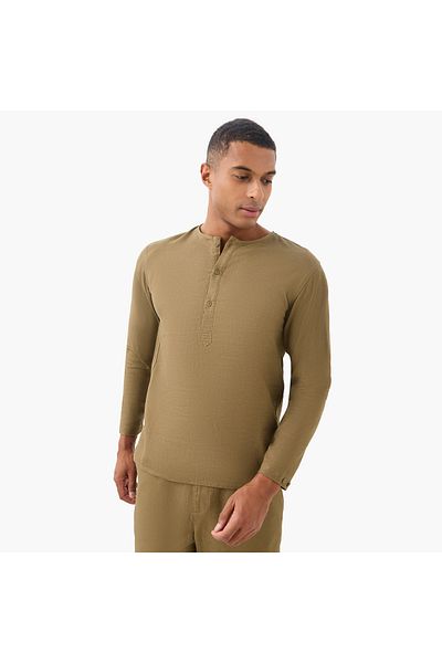 Iconic Regular Fit Linen Blend Shirt