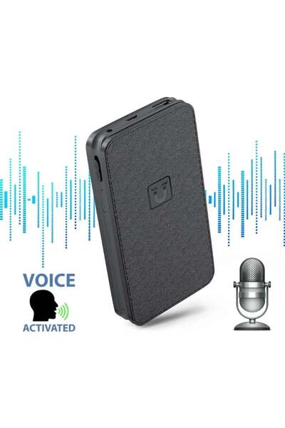 iUni Μικρόφωνο εγγραφής φωνής σε εξωτερική μπαταρία Q95, 32GB, ενεργοποίηση φωνής, MP3 player