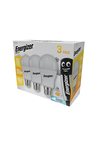 Energizer Set 3 becuri LED Energizer, 13.8W, E27, 1521 lm, 6500 K, echivalent 100W