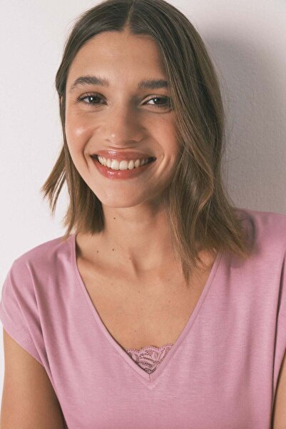 Women'secret Soft touch pink viscose Capri pyjamas