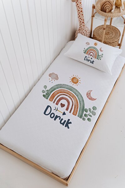 Lilabio İsme Özel %100 Pamuk Bebek Ve Çocuk Tek Kişilik 165 X 225 Cm Pike Tak...