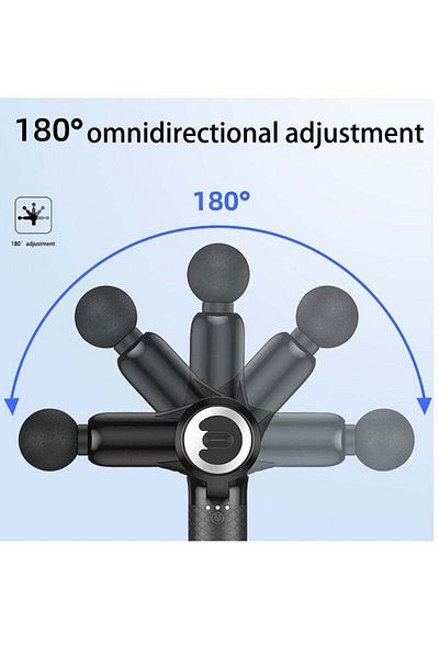 COOYA Muscle Massager,With 6 Massage Heads,Muscle Massager 180° Swivelable for Muscle Tension Relief