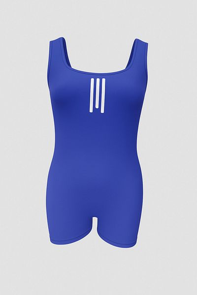 pistyle Girl's 1St Quality Fabric Blue Lycra Swimmer Swimsuit with Chest Pad. (Xs=9-10 X=11-12 M=13-14)