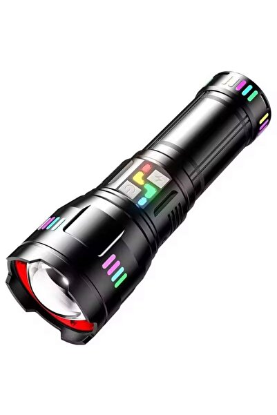 sonx Lazer Etkili Profesyonel şarjlı El Feneri metal kasa 30.000 Lümen