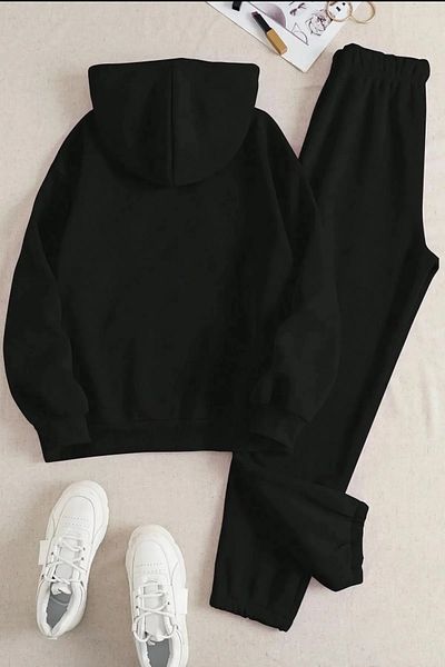 DAXİS Sportwear Company Unisex Panda Printed Tracksuit Set - Hooded Sweatshirt & Jogger Sweatpants
