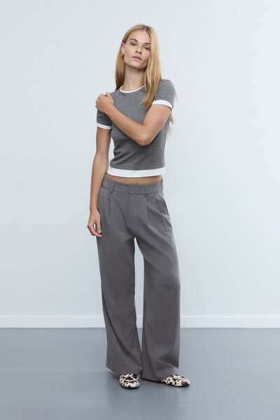 Stradivarius Ayarlanabilir Çok Geniş Paçalı Pantolon