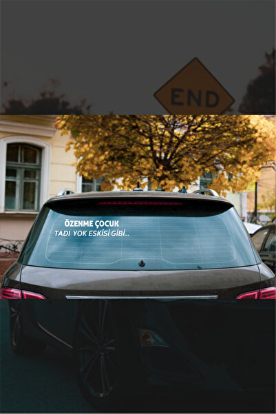 Quart Aksesuar 20 x 4,5 cm Autocolant pentru geam din spate pentru mașină pentru copii, fără gust, ca înainte