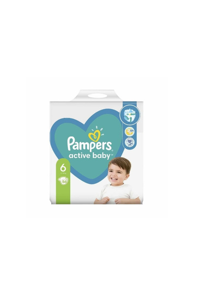 Pampers Scutece Activ Baby, nr 6,13 -18 kg, 56 buc