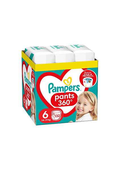 Pampers Diapers Pants Xxl Box Size 6, 14-19 Kg, 132 Pcs