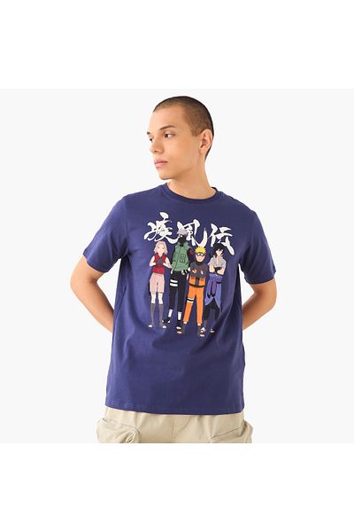 SP Characters Naruto Print T-shirt