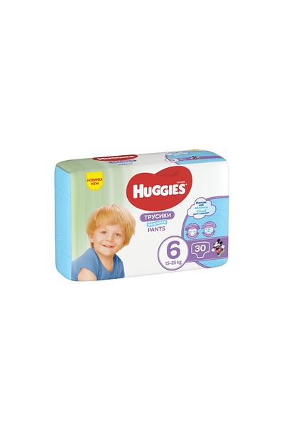 Huggies Scutece-chilotel Jumbo Pack 6, Boy, 15-25 Kg, 30 Buc