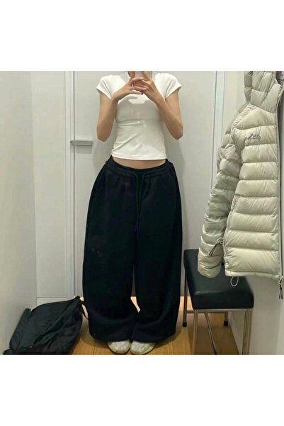 Violon Φαρδιά, άνετα μαύρα φούτερ παντελόνια