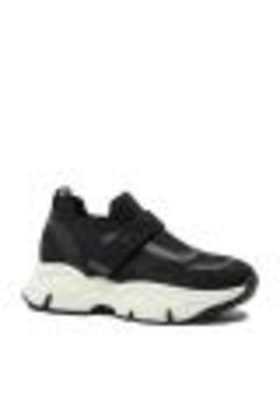 PASS Collection Comfortable Black Knitted Textile Sneakers - Pass Collection