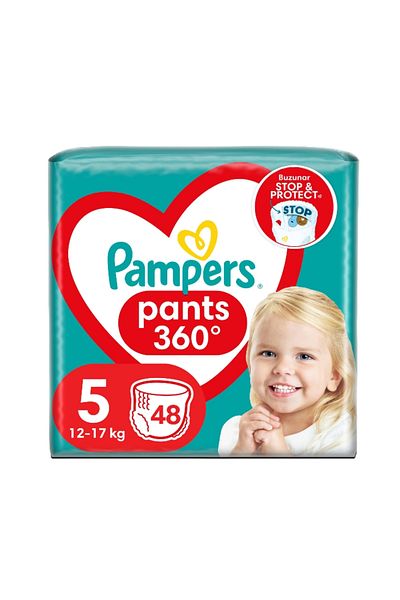 Pampers Scutece-chilotel Pants Jumbo Pack Marimea 5, 12-17 kg, 48 buc