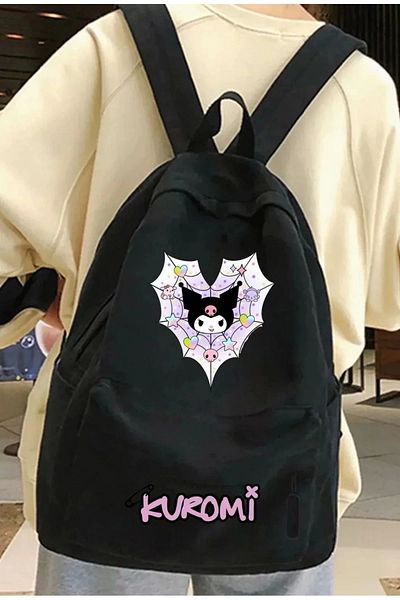 1blood Kuromi Printed Backpack School Bag