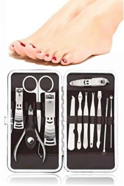 Clevora 12 Pieces Hand Foot Cleaning Pliers Dirt Removal Apparatus Eyebrow Tweezers