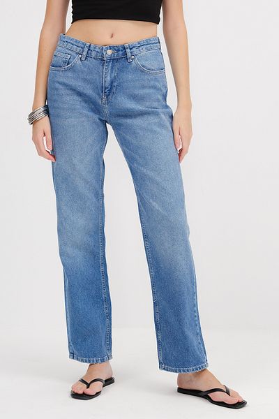 Addax Straight Jean Trousers Pn8703-Pnf