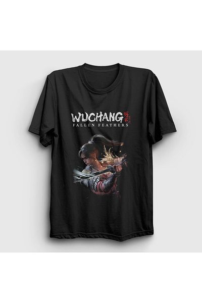 Presmono Unisex Black Poster Wuchang Fallen Feathers T-Shirt 562211Tt