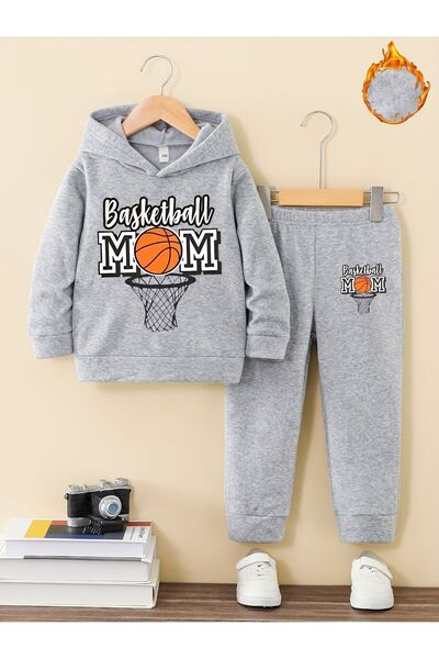 Lider Leather Παιδικό σετ φόρμας με στάμπα και κουκούλα - Άνετη, κομψή και μο...