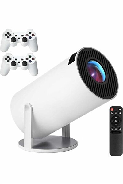 BRF ElivoraSell 4K Wireless Çift Kollu Kumandalı Oyun Projeksiyonu Retro Vide...