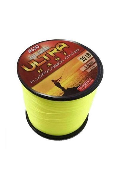 Mimteam Fir Asso Ultra Cast Galben Fluo, Monofilament 1000m, Diametru 0.36mm