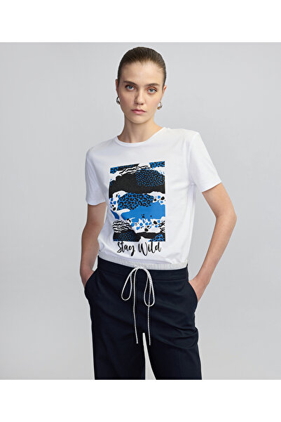 MISS IPEKYOL Slogan ve görsel baskılı tişört