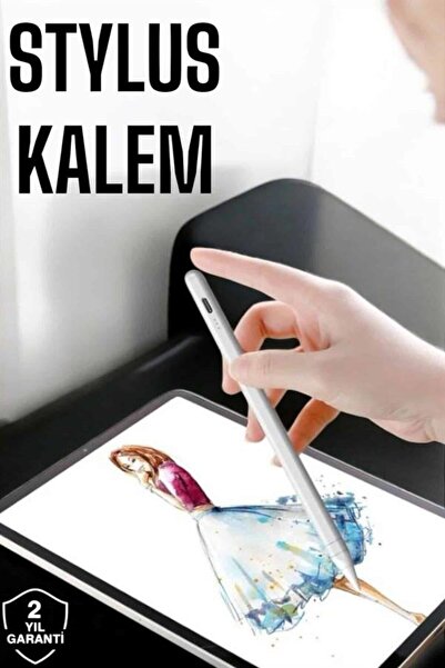 BRF ShopletSell Tablet Kalemi Stylus Pen Dokunmatik Kalem Android Ve İOS Uyumlu Şarjlı 1274129