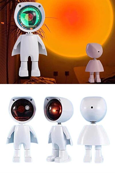 Genel Markalar Astronot Işık Projektörü Gökkuşağı Projeksiyon Gece Lambası He...