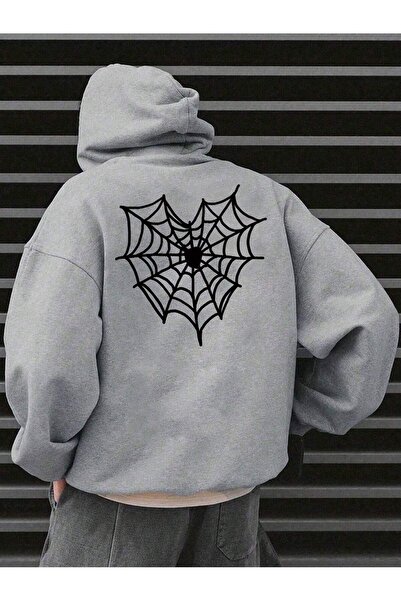 Lider Leather Hanorac unisex supradimensionat cu glugă