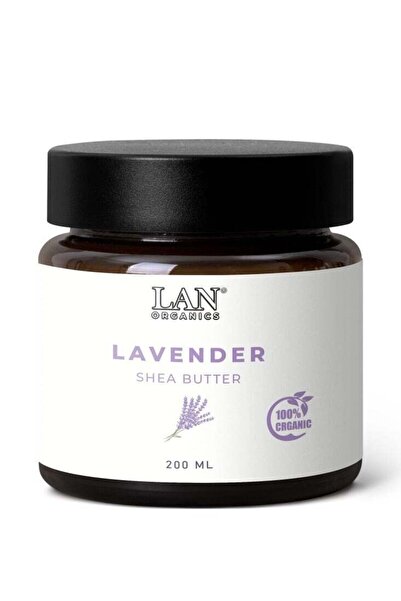 LAN ORGANICS زبدة الشيا العضوية من لان مع خلاصة اللافندر