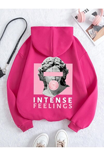 Lider Leather Hanorac unisex cu glugă pentru femei