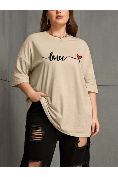 Lider Leather TRICOU IMPRIMAT MĂRIMI MARI PENTRU FEMEI