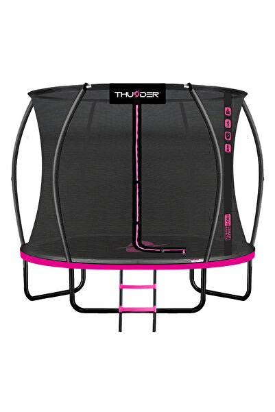 Thunder Thunder Children's Trampoline, Diameter 183 cm, Inner Net, max. 150 k...